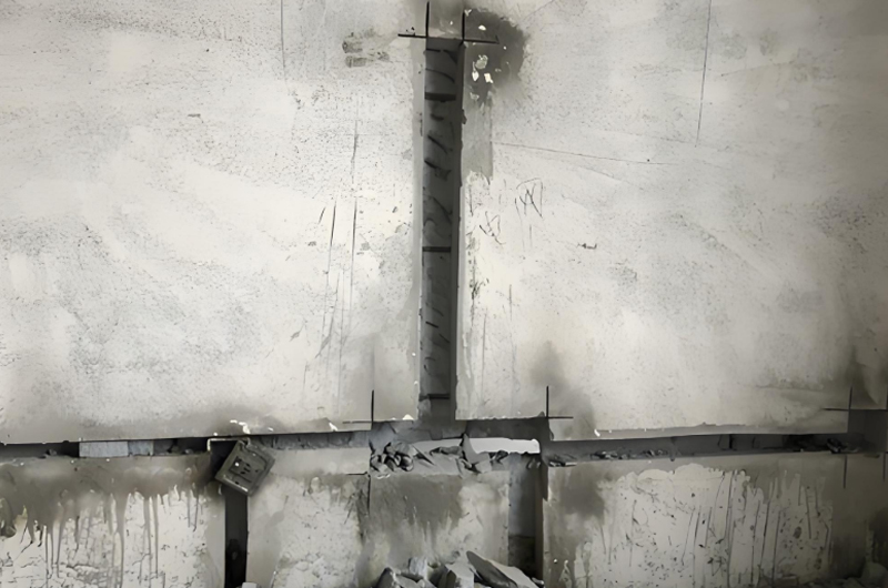 承重墻開(kāi)孔打斷鋼筋加固