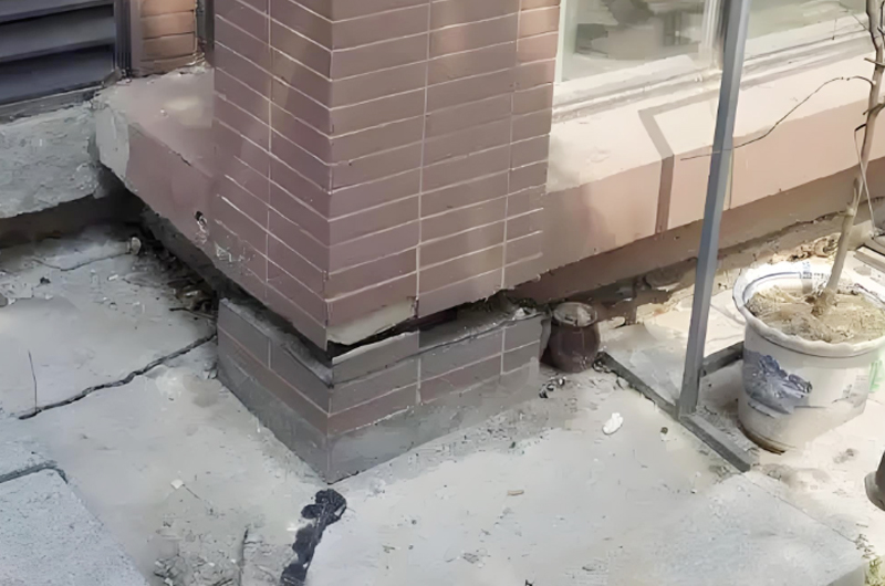 房屋地基下沉開裂